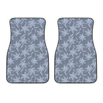 Floral Denim Jeans Pattern Print Front Car Floor Mats