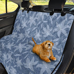 Floral Denim Jeans Pattern Print Pet Car Back Seat Cover