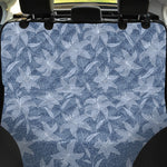 Floral Denim Jeans Pattern Print Pet Car Back Seat Cover