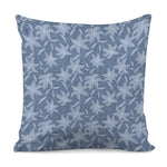 Floral Denim Jeans Pattern Print Pillow Cover