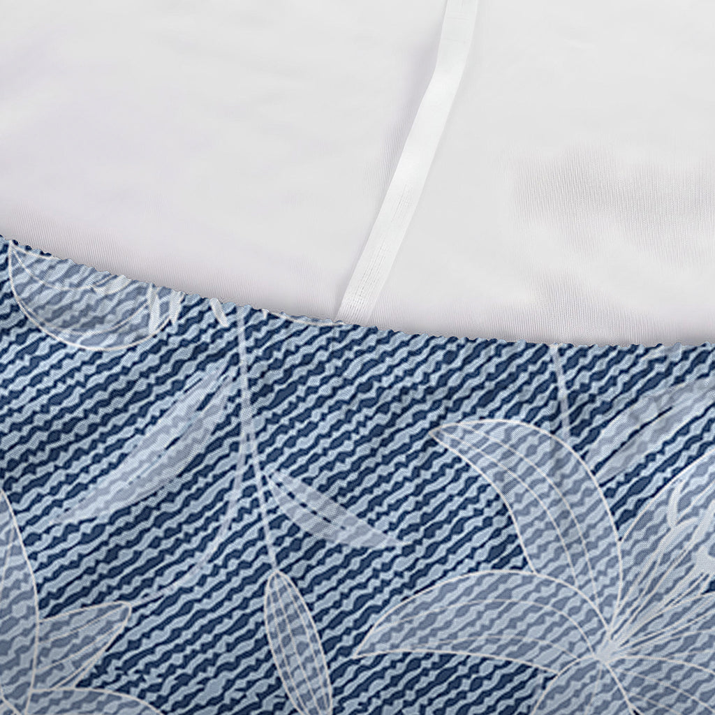 Floral Denim Jeans Pattern Print Sofa Cover