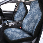 Floral Denim Jeans Pattern Print Universal Fit Car Seat Covers