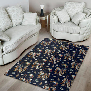 Floral Dream Catcher Pattern Print Area Rug