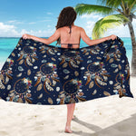 Floral Dream Catcher Pattern Print Beach Sarong Wrap