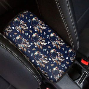 Floral Dream Catcher Pattern Print Car Center Console Cover