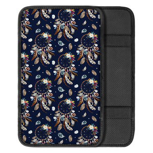 Floral Dream Catcher Pattern Print Car Center Console Cover