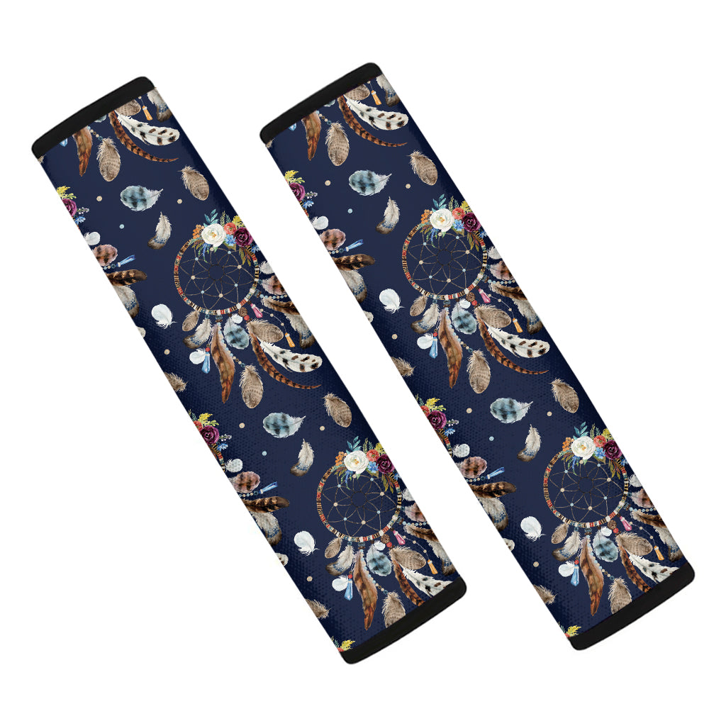 Floral Dream Catcher Pattern Print Car Seat Belt Covers