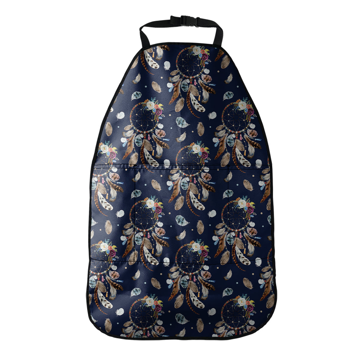 Floral Dream Catcher Pattern Print Car Seat Organizers