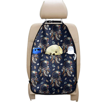 Floral Dream Catcher Pattern Print Car Seat Organizers