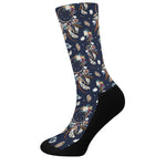 Floral Dream Catcher Pattern Print Crew Socks