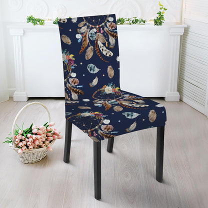 Floral Dream Catcher Pattern Print Dining Chair Slipcover