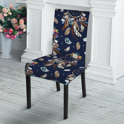 Floral Dream Catcher Pattern Print Dining Chair Slipcover