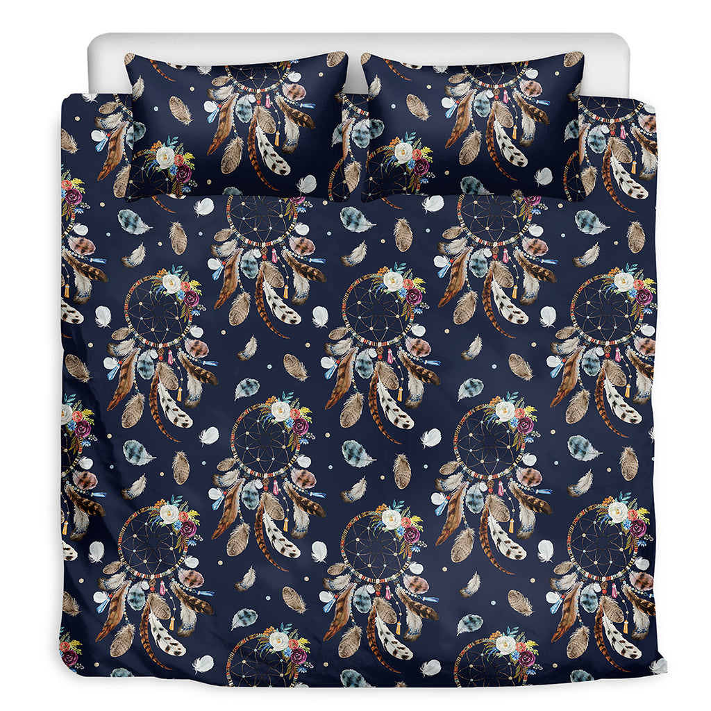 Floral Dream Catcher Pattern Print Duvet Cover Bedding Set