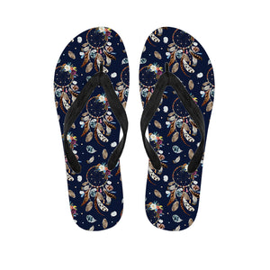 Floral Dream Catcher Pattern Print Flip Flops