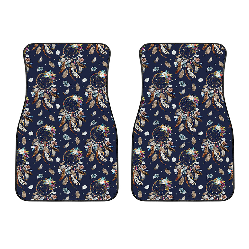 Floral Dream Catcher Pattern Print Front Car Floor Mats