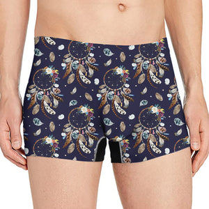 Floral Dream Catcher Pattern Print Men's Boxer Briefs