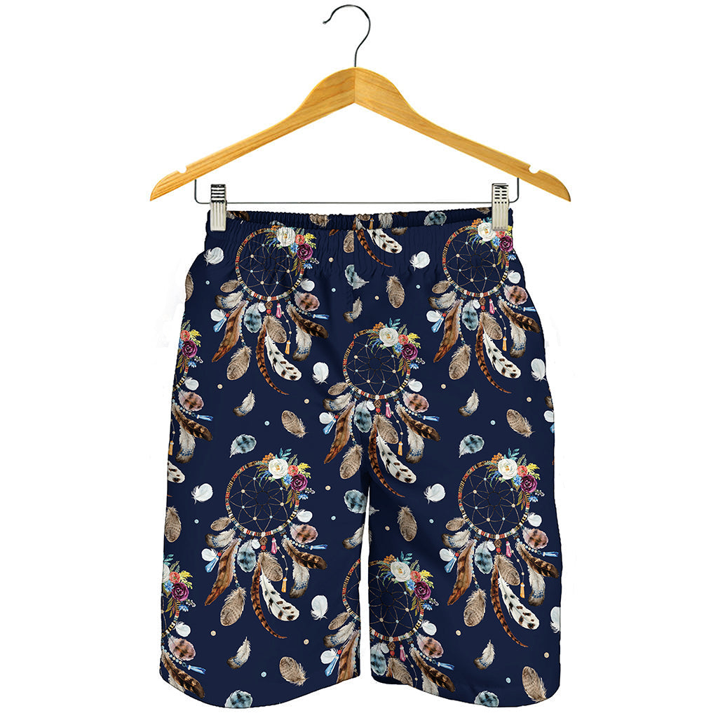 Floral Dream Catcher Pattern Print Men's Shorts