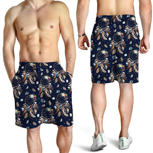 Floral Dream Catcher Pattern Print Men's Shorts