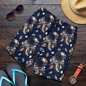 Floral Dream Catcher Pattern Print Men's Shorts