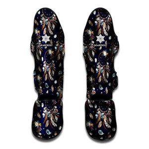 Floral Dream Catcher Pattern Print Muay Thai Shin Guard