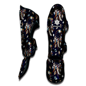 Floral Dream Catcher Pattern Print Muay Thai Shin Guard