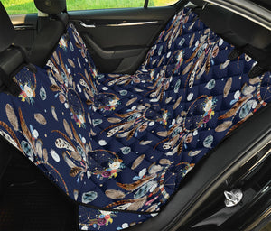 Floral Dream Catcher Pattern Print Pet Car Back Seat Cover