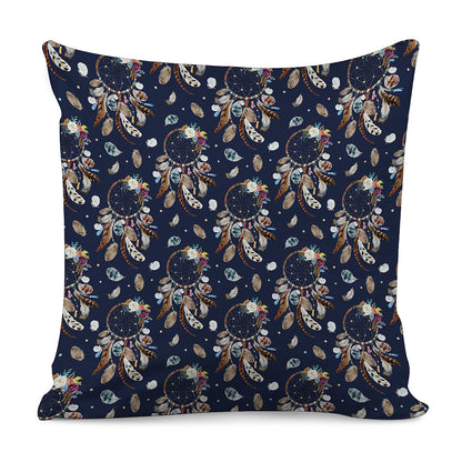 Floral Dream Catcher Pattern Print Pillow Cover