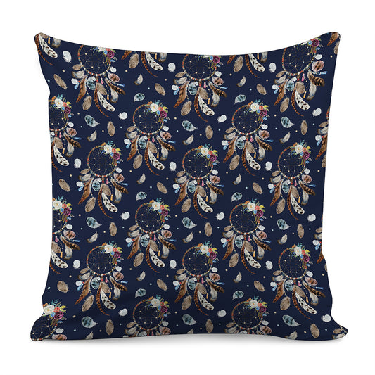 Floral Dream Catcher Pattern Print Pillow Cover