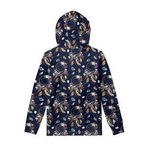 Floral Dream Catcher Pattern Print Pullover Hoodie