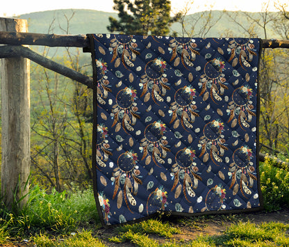 Floral Dream Catcher Pattern Print Quilt