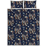 Floral Dream Catcher Pattern Print Quilt Bed Set