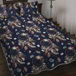 Floral Dream Catcher Pattern Print Quilt Bed Set