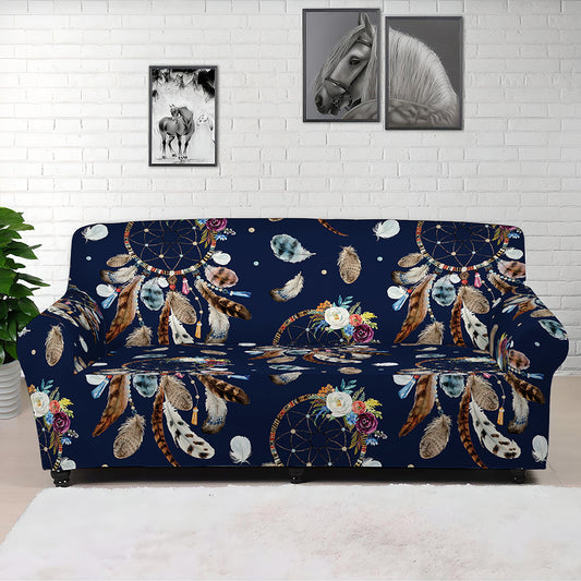 Floral Dream Catcher Pattern Print Sofa Cover