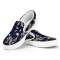 Floral Dream Catcher Pattern Print White Slip On Sneakers