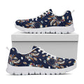 Floral Dream Catcher Pattern Print White Running Shoes