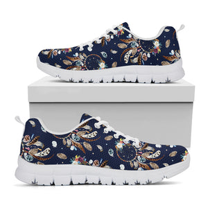 Floral Dream Catcher Pattern Print White Sneakers