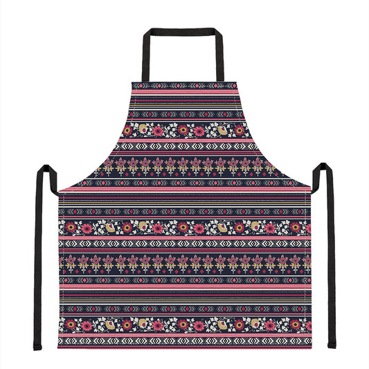 Floral Ethnic Pattern Print Apron