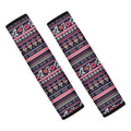 Floral Ethnic Pattern Print Car Seat Belt Covers