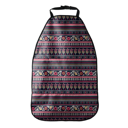 Floral Ethnic Pattern Print Car Seat Organizers