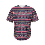 Floral Ethnic Pattern Print Men's Baseball Jersey