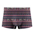 Floral Ethnic Pattern Print Men's Boxer Briefs