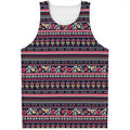 Floral Ethnic Pattern Print Men's Tank Top