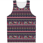 Floral Ethnic Pattern Print Men's Tank Top
