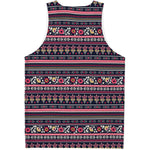 Floral Ethnic Pattern Print Men's Tank Top