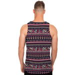 Floral Ethnic Pattern Print Men's Tank Top