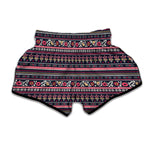 Floral Ethnic Pattern Print Muay Thai Boxing Shorts