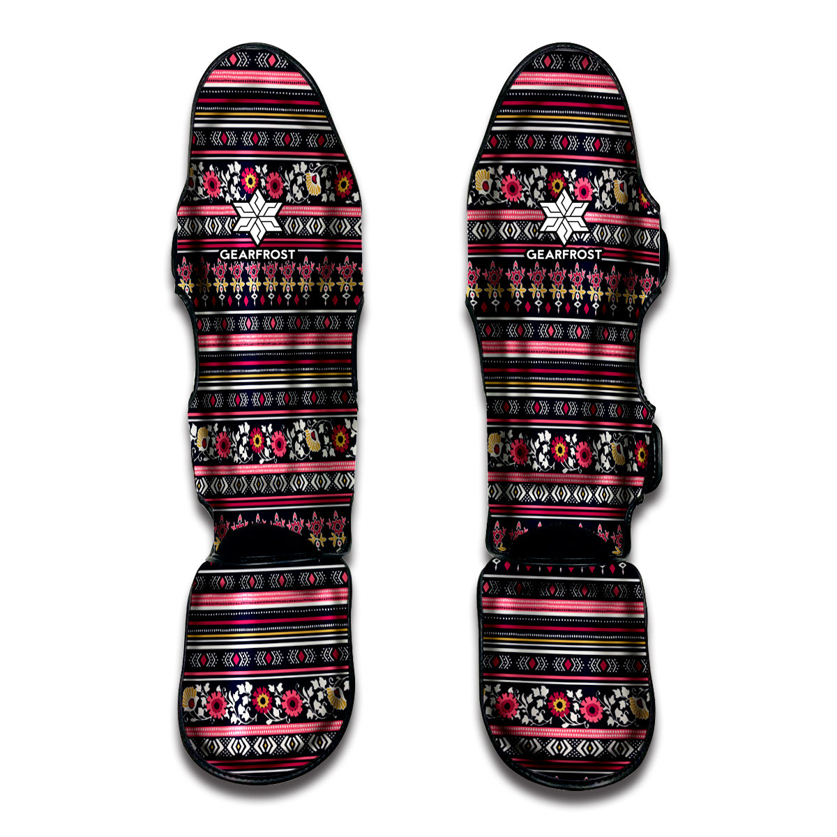 Floral Ethnic Pattern Print Muay Thai Shin Guard