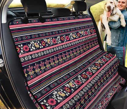 Floral Ethnic Pattern Print Pet Car Back Seat Cover