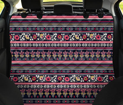 Floral Ethnic Pattern Print Pet Car Back Seat Cover