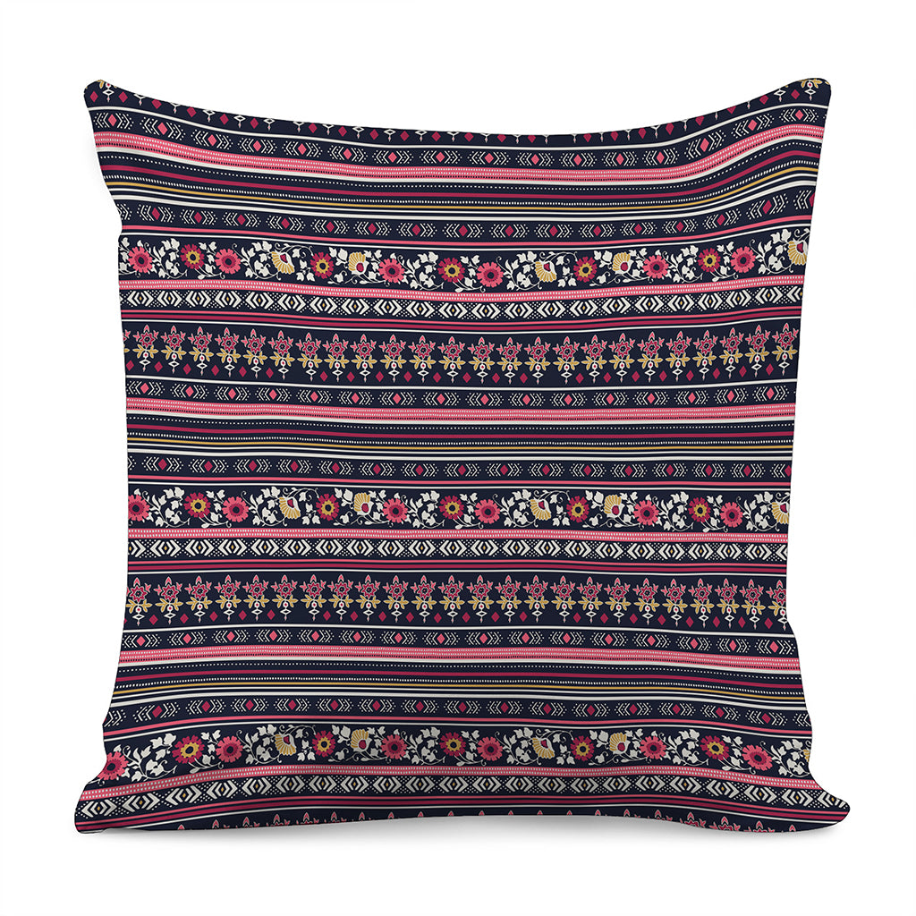 Floral Ethnic Pattern Print Pillow Cover